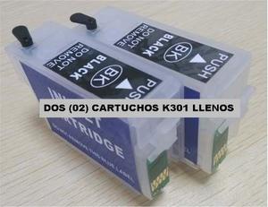 Cartuchos Recargables Llenos K101 K301 Reseteables Epson
