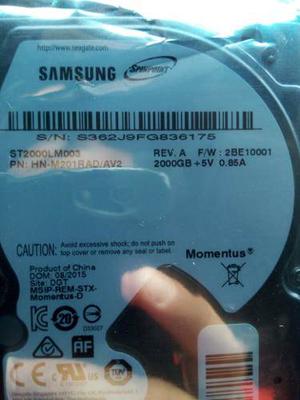 Disco Duro Samsung Seagate 2tb 2,5 Usb 3.0 Pc, Ps4, Otros.