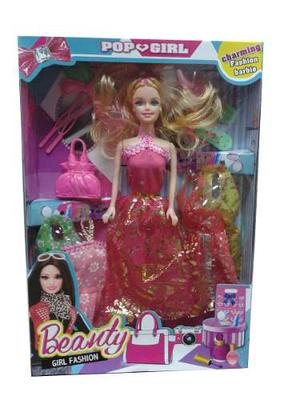 Muñeca Beauty Girl Fashion Con Accesorios Modelo 2