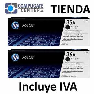 Toner Hp 36a Y 35a Original Cb436a Cb435a Mn P Tiend