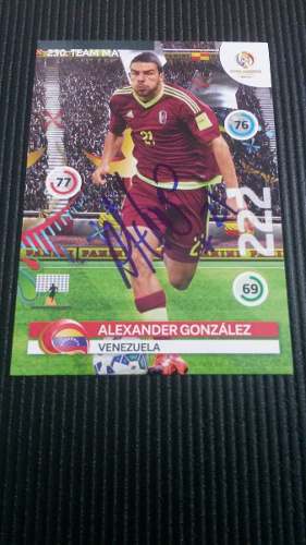 Wc53 Tarjeta Copa America Firmada Por Alexander Gonzalez