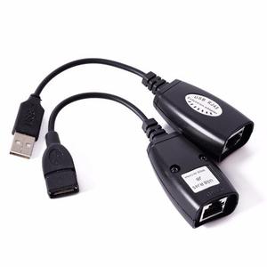 Adaptador Extension Usb Cable Utp Rj45 Extersor 45 Metros