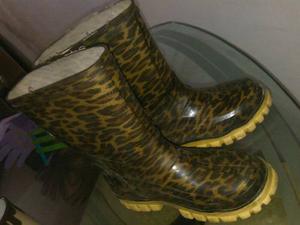 Botas Para Lluvia Animal Print 