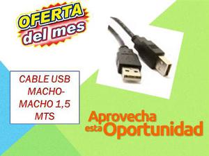 Oferta Cables Originales Usb Macho Macho 1,5 Somos Tienda
