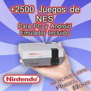 Colección +  Juegos Nintendo Nes Emulador Pc Y Android