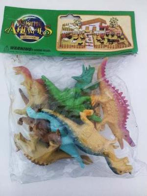 Juguete Set Dinosaurios 9 Piezas T-rex Niños De 10cm