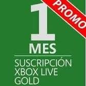Membresía Xbox Live Gold 1mes