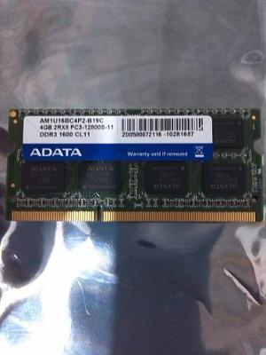 Memoria Ram Ddr3 4gb Para Lapto mhz Adata