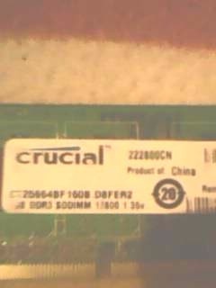 Memoria Ram De 2gb Ddr3 Sodimm v