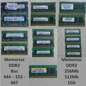 Memorias 256mb Y 512mb Diferentes Marcas 100% Operativas