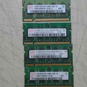 Memorias Ram Sodimm Laptop 256 Y 512mb Hynix Y Otras Marcas