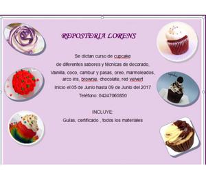 Se dictan cursos de ricos cupcakes decorados