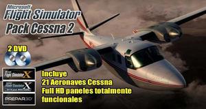 Flight Simulator Super Pack Cessna 2 Son 21 Aeronaves Hd