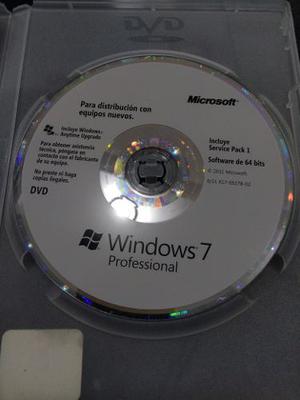 Licencia Original Windows 7 Professional Box
