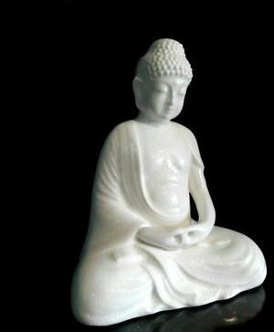 Buda Siddharta De Porcelana Fina Alemana Antiguo. Hermoso.