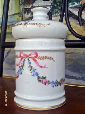 Envase De Porcelana Con Tapa Limoges Made In France En Perfe