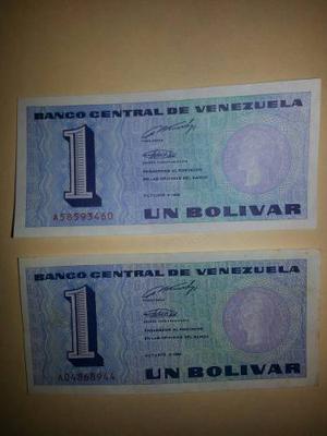 Billetes De 1 Bolivar Nuevos