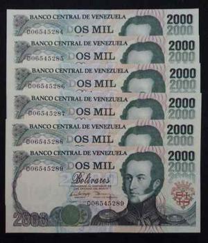 Billetes De  Bs  De Febrero D8 S/c