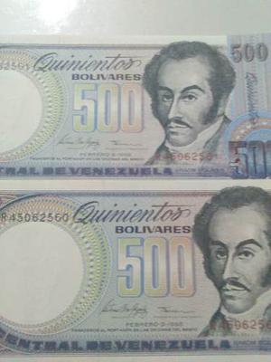 Billetes De Venezuela 500 Bolivares De 