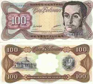 Billetes Varios De 100 Bs Octubre  Fuera De Circulación