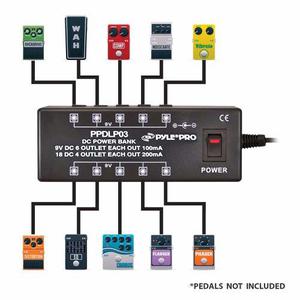 Cargador Pedal Efectos Power Supply Pedalboard Pyle-pro 18v9