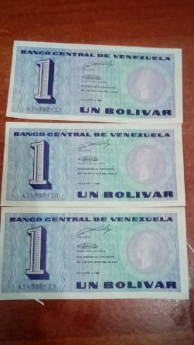 Set De 3 Billetes De Coleccion Tinoquitos Con Serial Cont