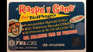 Tarjeta Pre-pago Telcel Promoción Raspe Y Gane Con Telpago