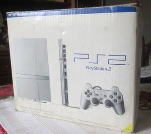 Play Station 2 Slim Plateado/chipeado/207 Juegos/2controles