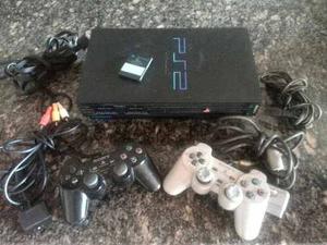 Playstation 2 + 2 Controles + Memory Card 8mb / Sin Chipeo.
