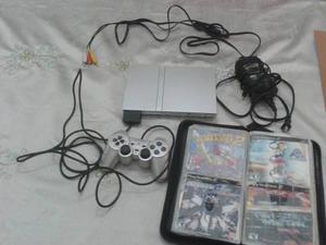 Playstation 2 Slim + Control Original Y 35 Juegos