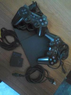 Playstation 2chip 2dos Controles-2 Memoria De 8gb Negociable