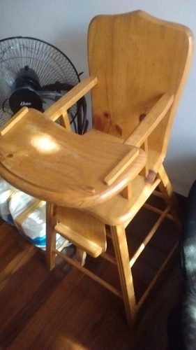 Silla De Madera Para Bebe De Madera