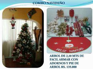 Arbolito De Navidad, Arbol Con Accesorios