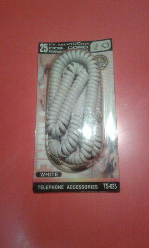 Cable De Telefono Auricular Trisonic - 7,62 Mts