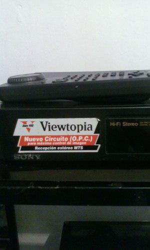 Vhs Sony Hi-fi Stereo, Viewtopia, Con Control Remoto
