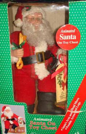 Vintage Santa Claus Navidad Movimiento