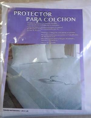 Protector De Colchón Individual Antiacaro Impermeable