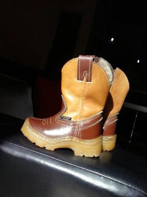 Botas Galoperas Coleo Originales Talla 21 Puro Cuero