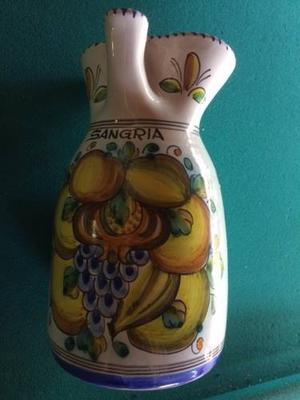 Jarra Sangria Ceramica Original De La Cal Barreira. Una Joya
