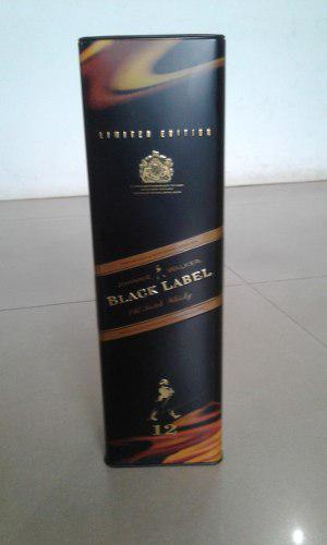 Lata Coleccionable De Whisky (black Label / Etiqueta Negra)