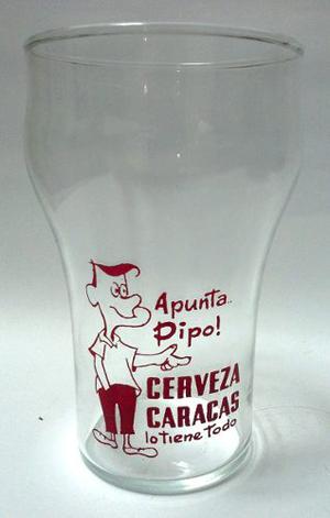 Muy Coleccionable Vaso Vidrio Barrigón Apunta...pipo