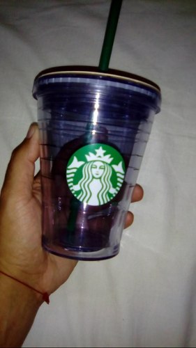 Vaso Acrilico Con Tapa Roscable Starbucks