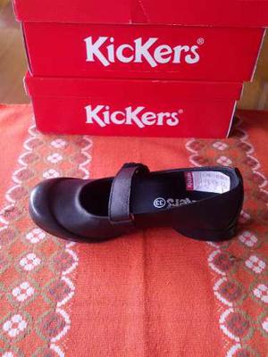 Zapatos Kickers Colegial Para Niñas 100% Originales Nuevo