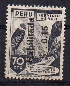 Estampilla De Peru De 