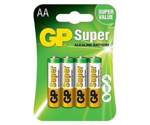 Pilas Aa Gp Super Blister De 4 Alcalinas Baterias