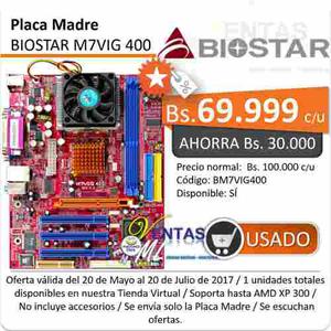 Placa Madre Biostar M7vig 400 Original
