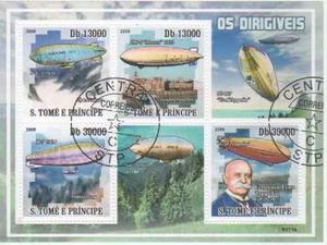 Santo Tomé Y Príncipe  Espacio - Zeppelins