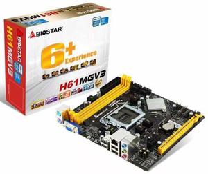 Tarjeta Madre Biostar H61mgv Socket  Intel Core I3/i5/i7