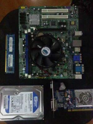 Tarjeta Madre Con Procesador Intel I5 4nucleo+dd500gb+2gbram