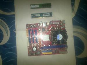 Tarjeta Madre De Pc Pentium 4 Con Procesador Y Memoria Ram